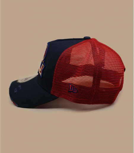 trucker New Era bleu rouge